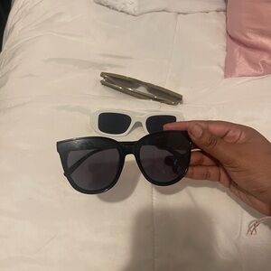 Oversized Black Sunglasses